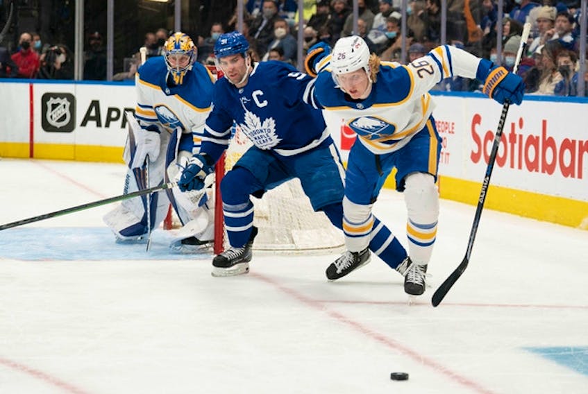 The Maple Leafs and Buffalo Sabres meet in Toronto on Tuesday night. 