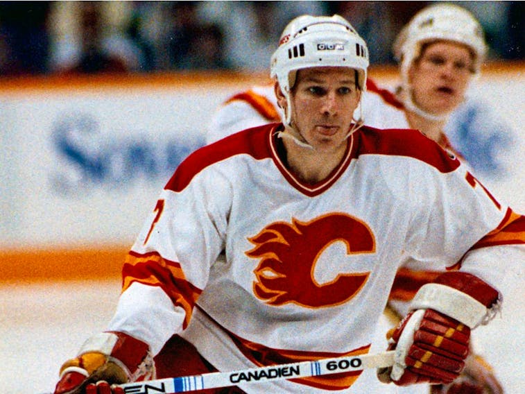 Calgary Flames Hakan Loob Stanley Cup Vintage Throwback Jersey