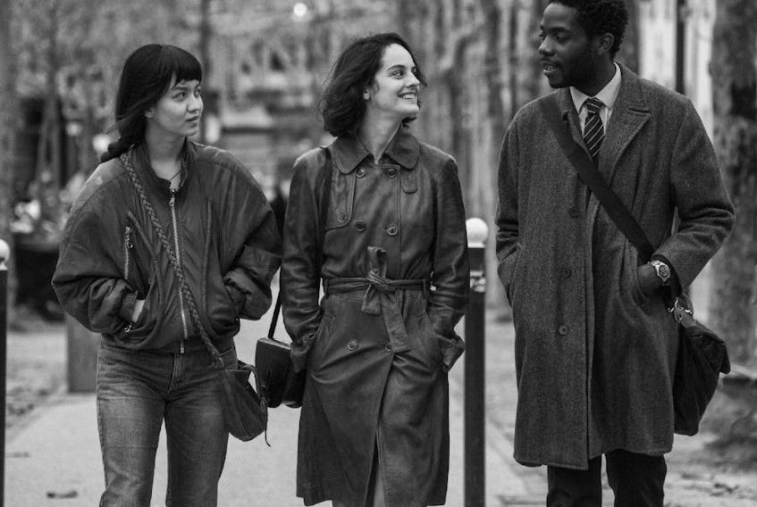 From left, Lucie Zhang, Noémie Merlant and Makita Samba in Paris, 13th District.