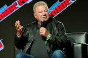 NEW YORK, NEW YORK - OCTOBER 07: William Shatner speaks at the William Shatner Spotlight panel during Day 1 of New York Comic Con 2021 at Jacob Javits Center on October 07, 2021 in New York City.