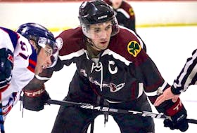 Southern Shore Breakers captain Jeremy Nicholas and his team are taking things one game at a time against the Clarenville Caribous in the 2022 Avalon East Senior Hockey League championship finals. SaltWire Network file photo