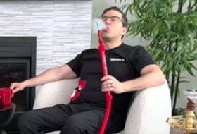Conservative leadership candidate Pierre Poilievre exhales smoke from a shisha before explaining that he is “not going to force anybody to use a particular type of cryptocurrency.”
