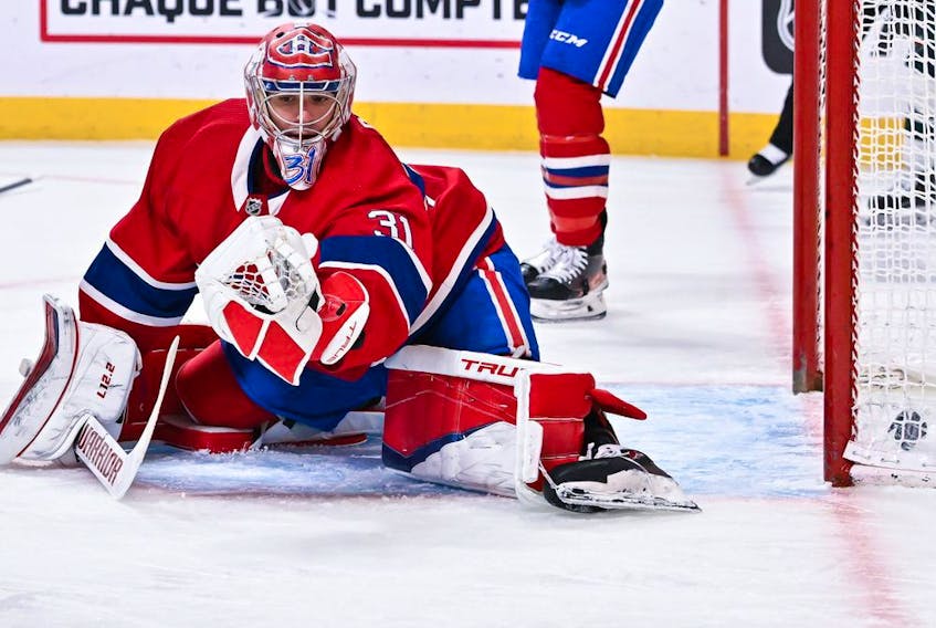 Canadiens' Carey Price only allowed two goals on 30 shots Tuesday night, but his teammates failed to score even a single goal in a 2-0 loss to the Wild.