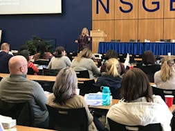 Trafficking and Exploitation Service System (TESS) hosting an in-person human trafficking information seminar with The Nova Scotia Department of Education, November 2019. - Charlene Gagnon