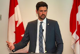 Federal immigration minister Sean Fraser gives an update on support for Ukranians during a press conference at the Halifax Stanfield Airport on Wednesday, April 20, 2022.
Ryan Taplin - The Chronicle Herald