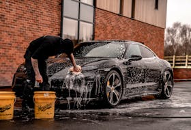 The two-bucket system for washing your car uses one bucket for exterior car soap and another with plain water for rinsing the wash-mitt before each dip back into the soapy solution. Brad Starkey photo/Unsplash