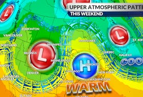The atmospheric influences affecting our weather this weekend.