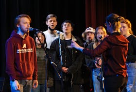 The School of Performing Arts students rehearse for their end-of-year concert at the Florence Simmons Memorial Hall at Holland College's Prince of Wales Campus in Charlottetown. 