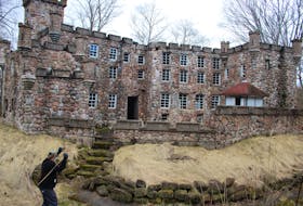 The Dunvegan Castle replica at the old Woodleigh Replicas is among the castles Bruce Richardson bought in 2021. He plans to use it as his retirement home once it's been fixed up.