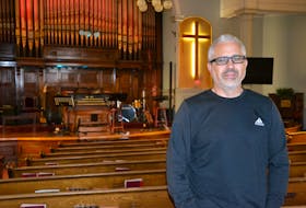 Dave Sawler, co-founder of Lighthouse Church and Undercurrent Youth Centres, in the former Baptist church that was donated to his group in Glace Bay, giving him more space for youth programming. ARDELLE REYNOLDS/CAPE BRETON POST