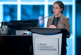 Sandra McCulloch, a lawyer with Patterson Law, addresses the Mass Casualty Commission in Halifax last month. 
ANDREW VAUGHAN/CP/POOL