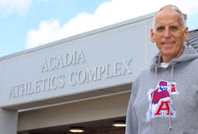 Mike Leslie is now the full-time head coach of the Acadia Axemen basketball team. He served as the interim head coach in 2021-22.