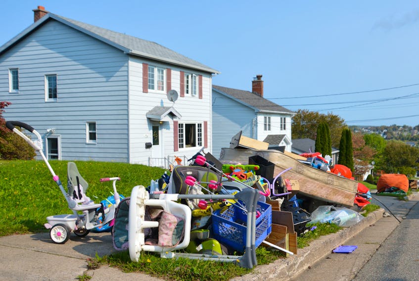 One never knows what will appear curbside prior to the Cape Breton Regional Municipality’s annual heavy garbage collection. This year’s CBRM-wide pickup is set to begin May 30. SALTWIRE FILE PHOTO
