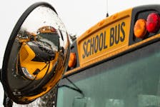 School buses sit parked in a lot off the Bedford Highway on Monday, April 4, 2022.
Ryan Taplin - The Chronicle Herald
