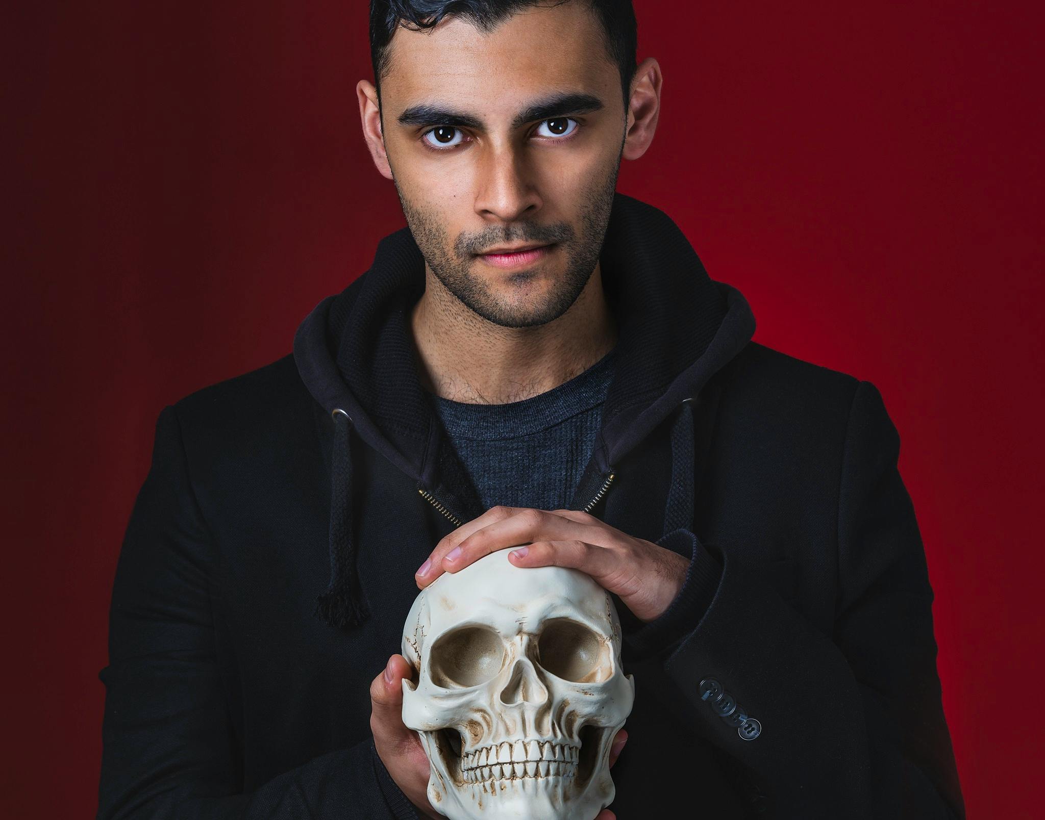 Deivan Steele portrays the moody Dane, Prince Hamlet, in Shakespeare by the Sea's production of the classic drama this summer in Point Pleasant Park. - James Arthur Maclean