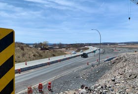 Traffic continues to travel along Highway 101 near Exit 6: Windsor as twinning work continues. A detour, anticipated to last 18 months, currently affects the eastbound off-ramp, which is causing concern for several downtown merchants.