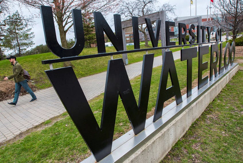 The University of Waterloo campus in Waterloo, Ontario.