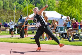 Jenna Reid is in her junior year at Wofford College in South Carolina where she competes in javelin and hammer throw. CREDIT: Socon photos