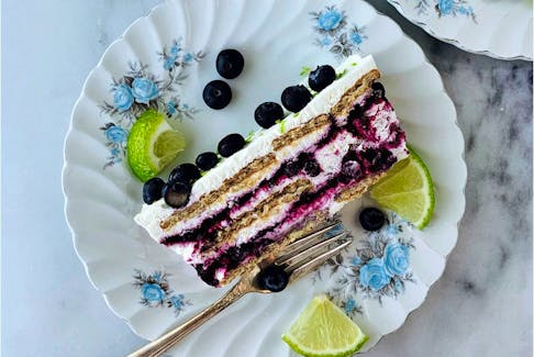  Blueberry Lime Icebox Cake