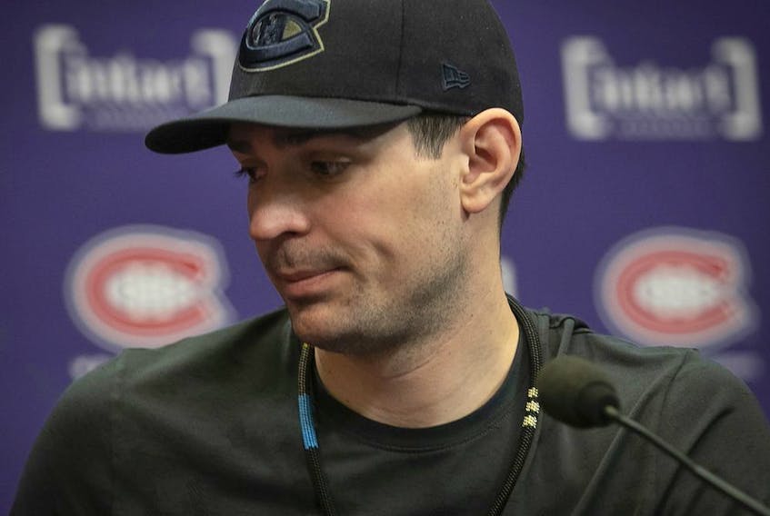 Canadiens goaltender Carey Price on Saturday, April 30, 2022, during the post-mortem press conference following the end of Montreal's season.