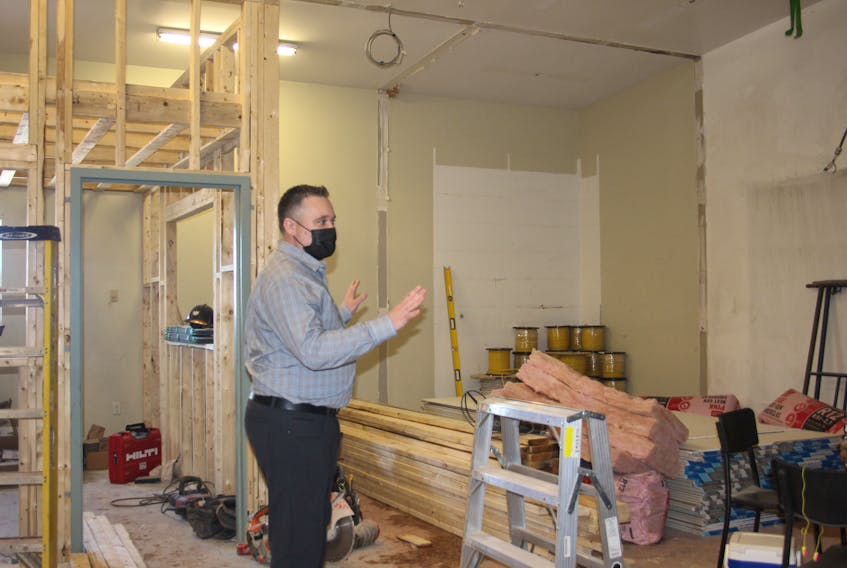 John Smallwood, executive director of Community Connections, is excited about the organization's ongoing expansion project at its main Summerside facility. As part of the renovations, the building’s old woodworking, refinishing and upholstery shops are being repurposed into three new programming rooms.