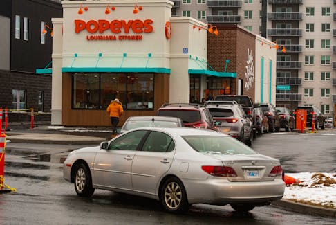 There were still long lineups for Popeye's chicken in Bedford on Monday, April 4, 2022.
Ryan Taplin - The Chronicle Herald