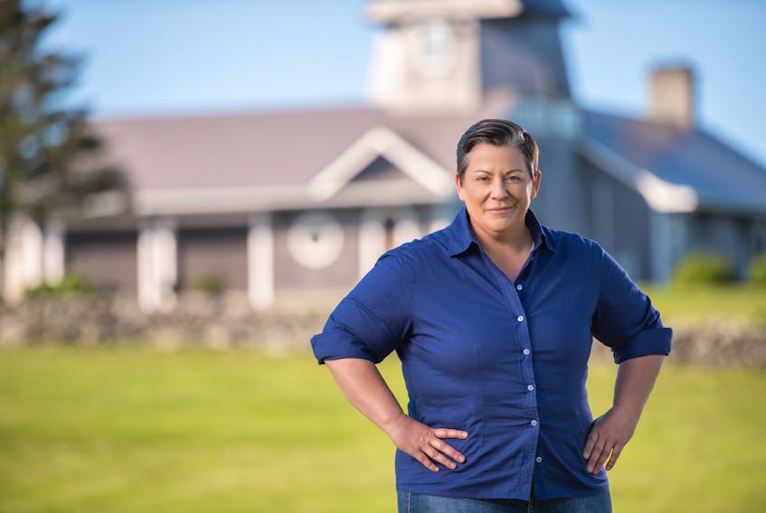 Trading Up starring Mandy Rennehan is a new series that will premiere on HGTV Canada on May 12. The series was filmed in her hometown of Yarmouth, N.S. This image is from a promotional video about the new show. HGTV CANADA