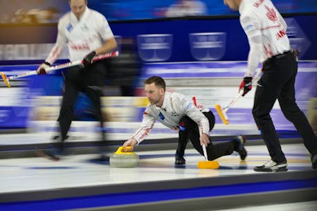 E.J. Harnden 'easy choice' to serve as fifth for the so-far-undefeated Team Gushue crew at world championship