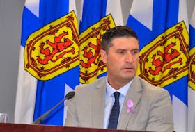Geoff MacLellan, chairman of  the Halifax Regional Municipality housing task force, announces nine development projects that will create as many as 22,600 housing units in the municipality on Friday, March 25, 2022.