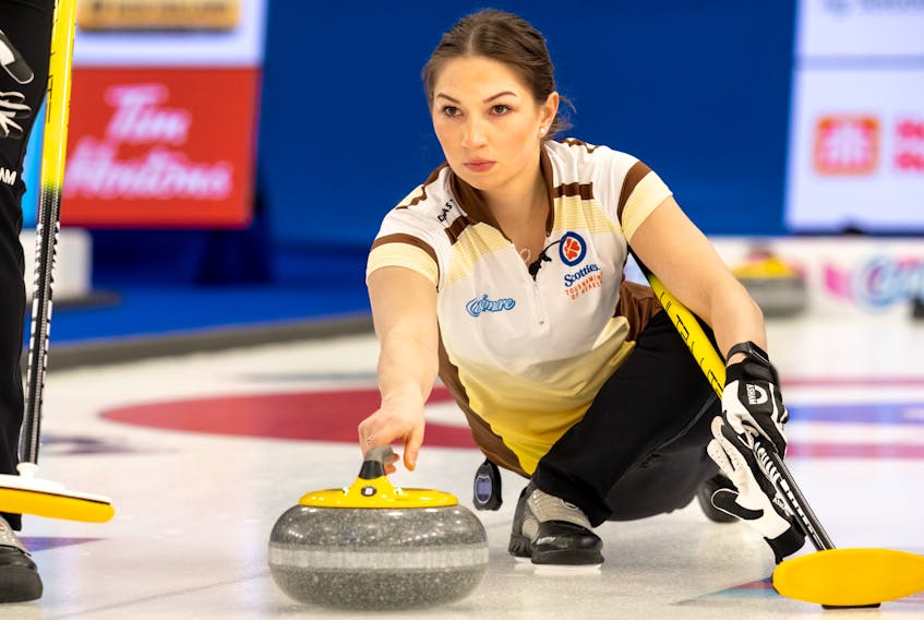 Karlee Burgess of Truro is thrilled to be joining forces with two-time world champion Jennifer Jones for the 2022-23 curling season. Burgess is the third on Team Zacharias, that will now become Team Jones. - Andrew Klaver / Curling Canada