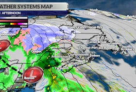 Wet weather will slowly build into the Maritimes throughout Friday, moving into Newfoundland Saturday.