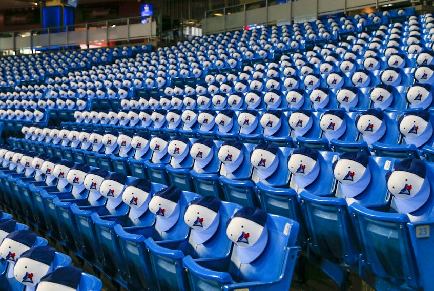  The Toronto Blue Jays prepare for the upcoming season at the Rogers Centre on Thursday April 7, 2022.