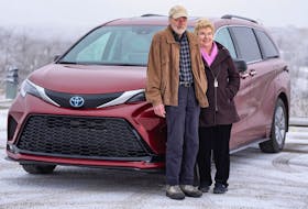 Cathy and Bob Martin with the 2022 Toyota Sienna. Azin Ghaffari/Postmedia News