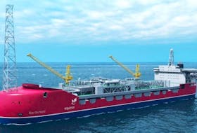 Illustration of a proposed floating, production, storage and offloading vessel for the Bay du Nord project. Equinor Canada 