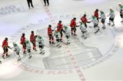  The Dallas Stars eliminated the Calgary Flames in six games in the first round during the 2020 NHL playoffs in the Edmonton bubble.