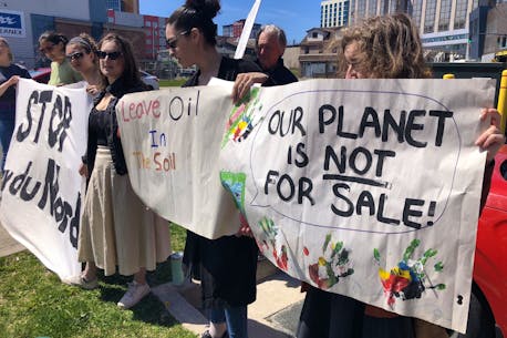 Protest against Bay du Nord held outside of Equinor's St. John's offices as company holds AGM in Norway