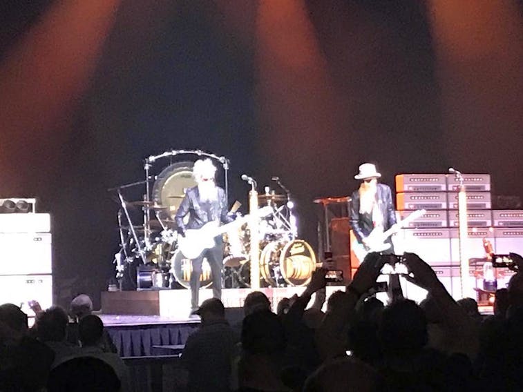 ZZ Top performs on stage in Halifax on Tuesday, May 10, 2022.