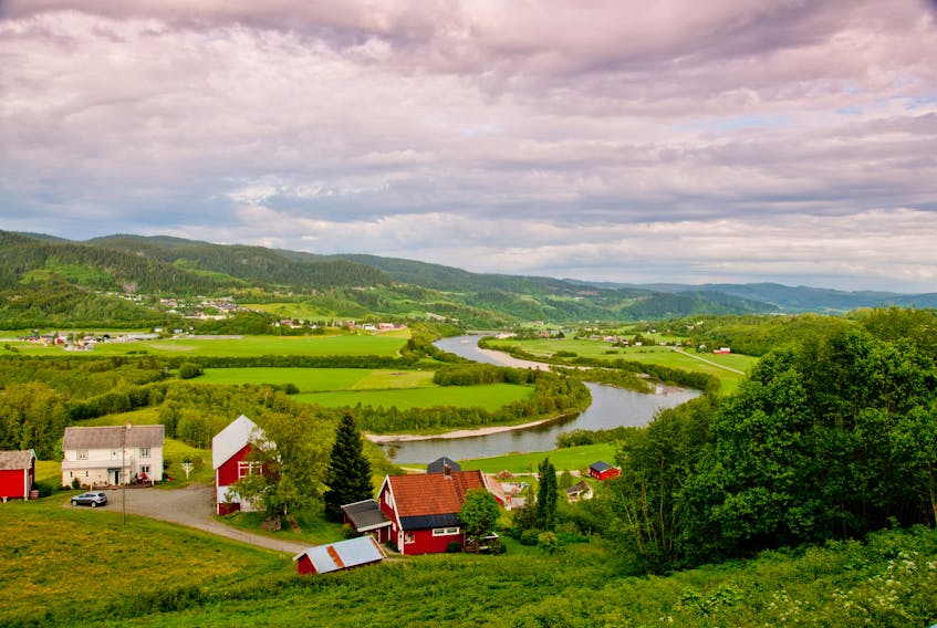 The beautiful Gaula Valley in Norway is reminiscent of the Codroy Valley in western Newfoundland. Contributed photo