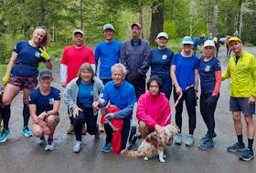 The Sooke Trail and Road Runners club recently held a virtual Tely10 event where they simulated the St. John’s race for their club members. Contributed photo