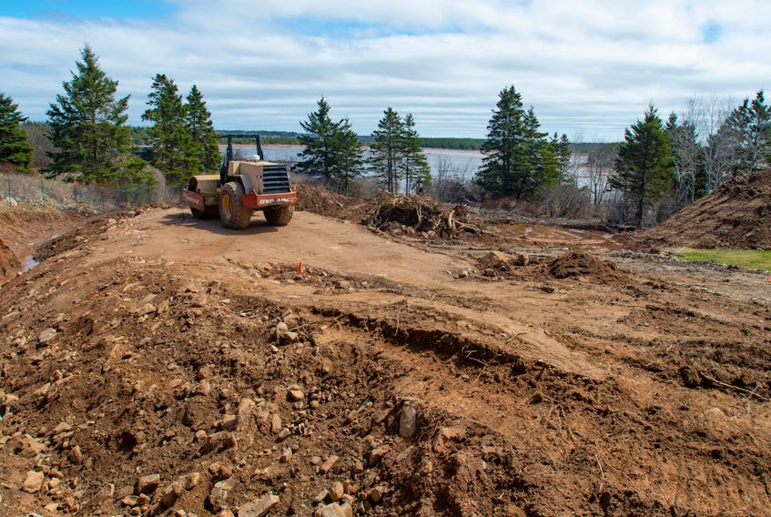 Construction work continues on a Souls Harbour project on the Eastern Shore in this photo taken on Monday, April 25, 2022. The housing development is one of six projects funded by the federal government's Rapid Housing Initiative.Ryan Taplin - The Chronicle Herald