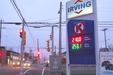 Gas prices rose another 9.5 cents overnight to reach a minimum 210.0 cents a litre on Tuesday. IAN NATHANSON/CAPE BRETON POST