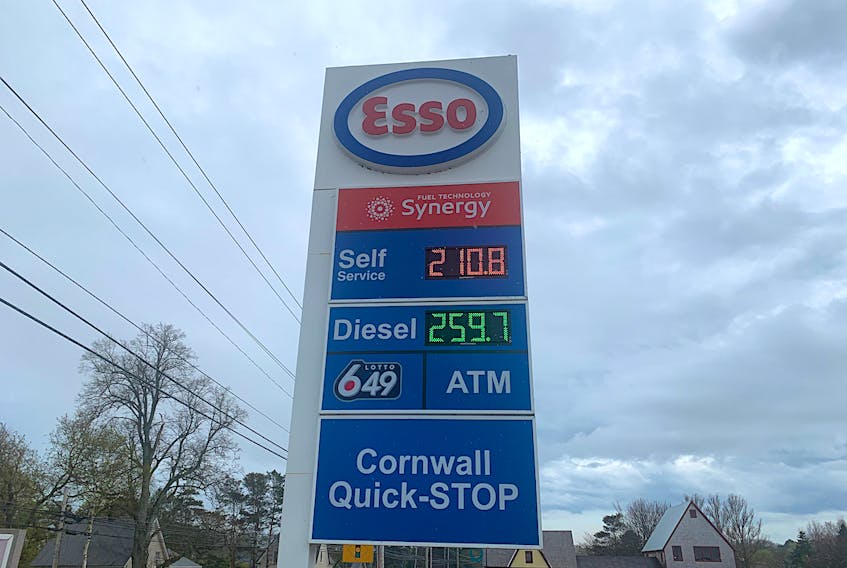 In an unscheduled adjustment that went into effect at 12:01 a.m. on May 17, IRAC said the price of regular self-serve gas in P.E.I. ranges from 210.8 to 211.9 cpl.