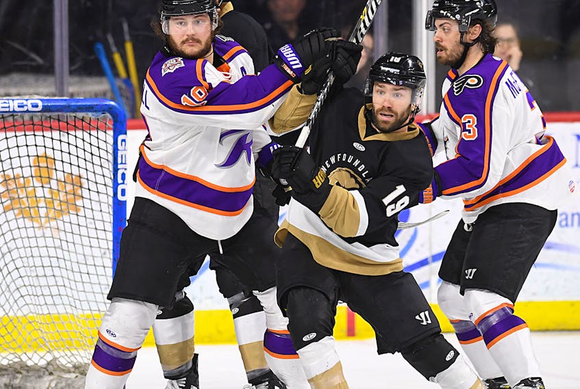 The Newfoundland Growlers defeated the Reading Royals 4-3 in seven games and will now meet the Florida Everblades in the ECHL Eastern Conference Finals. The series starts Friday at the Mary Brown’s Centre in St. John’s. Photo courtesy Newfoundland Growlers
