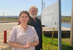 Laura Robinson and Bill MacDonald are worried what a recent decision to ban parking on the Annapolis Royal Wharf in downtown will have on its economy.Jason Malloy