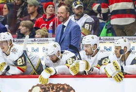 Head coach Peter DeBoer was fired by the Las Vegas Knights on Monday. 