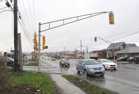 Public Works is looking at tendering work on the Kings Road at Kenwood Drive roundabout for this fall. IAN NATHANSON/CAPE BRETON POST