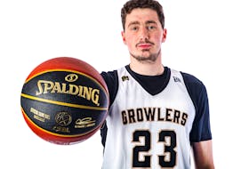 Newfoundland Growlers draft pick and St. John’s native Cole Long shows off one of three inaugural Newfoundland Growlers basketball club fits ahead of the team’s first season in the Canadian Elite Basketball League. Photo courtesy Newfoundland Growlers