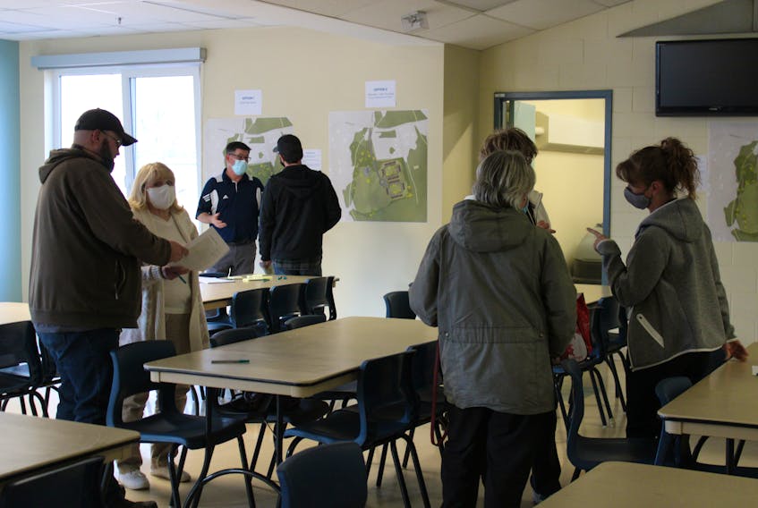 A community meeting was held at Harmony Heights Elementary School to present concept ideas regarding the Salmon River former school property, currently owned by the Municipality of Colchester.