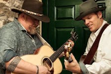 J.P. Cormier, left, and Dave Gunning are set to perform songs from their new album, Two, at the Inverness County Centre for the Arts on May 28.