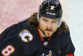 Flames defenceman Chris Tanev missed his third consecutive game as Calgary hosted the Edmonton Oilers for Game 2 of their second-round series on Friday, May 20, 2022.